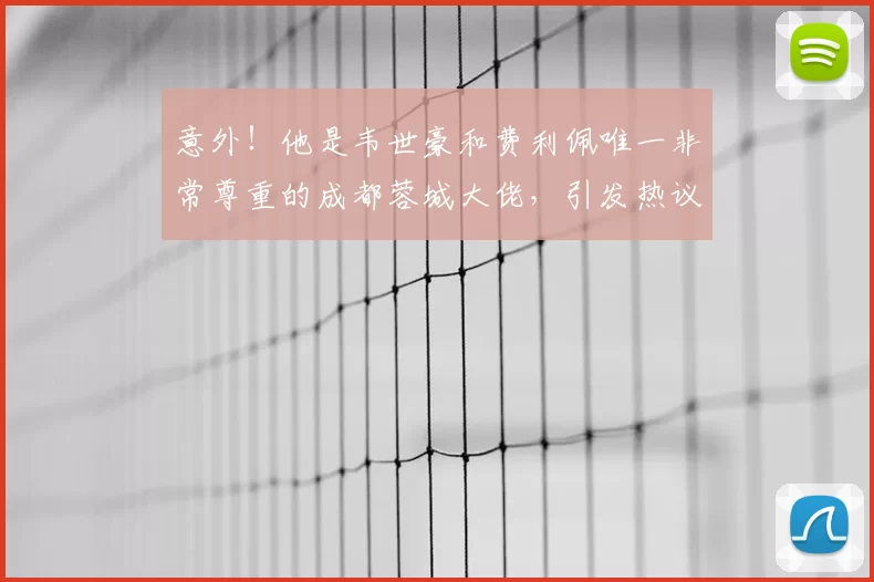 意外!他是韦世豪和费利佩唯一非常尊重的成都蓉城大佬,引发热议